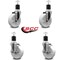 Service Caster 5'' Nylon Wheel Swivel 1-7/8'' Expanding Stem Caster Set 2 Brakes, 4PK SCC-EX20S514-NYS-2-TLB-2-178 - alternate 3